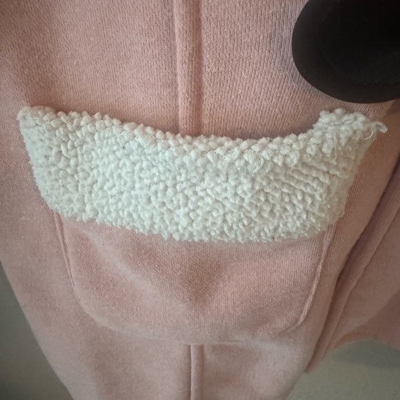 Pink Toggle Teddy Jacket for Women - Picture 3 of 8